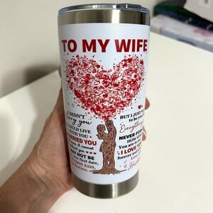 Heartfelt Anniversary‎ and Love Tumbler for Wife